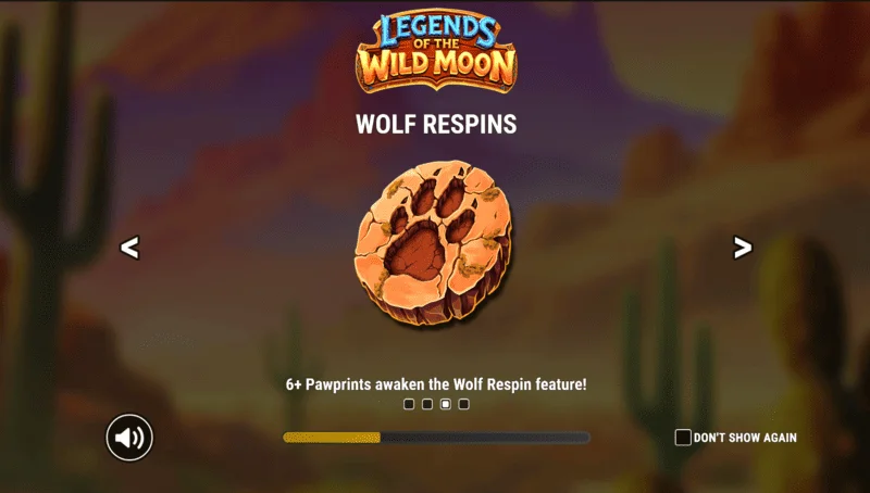 Legends of the Wild Moon – főképernyő tárcsákkal